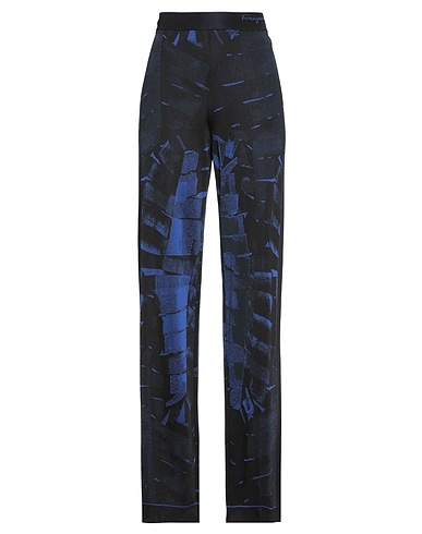 FERRAGAMO Casual pants Midnight blue 90% Viscose, 10% Elastane