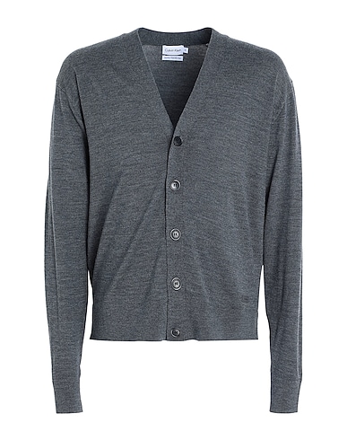 CALVIN KLEIN Cardigan Grey 100% Wool