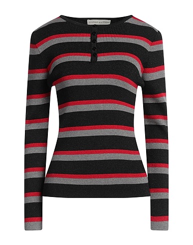 BOUTIQUE de la FEMME Pullover Nero 45% Viscosa, 35% Poliammide, 10% Lurex®, 10% Elastan