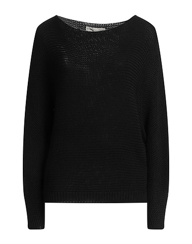 BOUTIQUE de la FEMME Pullover Schwarz 100% Acryl