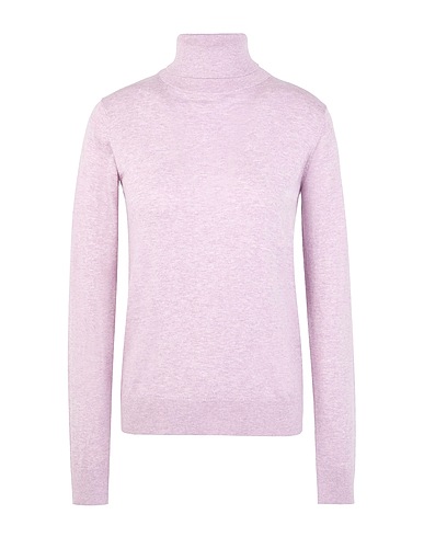 8 by YOOX Dolcevita ORGANIC COTTON-SILK BLEND KNIT ROLL-NECK SWEATER
 Lilla 70% Cotone organico, 20% Poliammide riciclato, 10% Seta