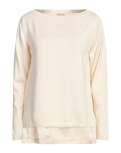 ROSSOPURO Sweater PANNA 100% Cotton, Silk, Elastane