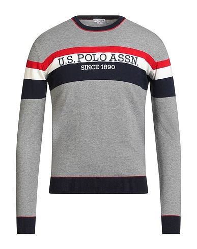 U.S.POLO ASSN. Jumper Grey 90% Cotton, 10% Cashmere