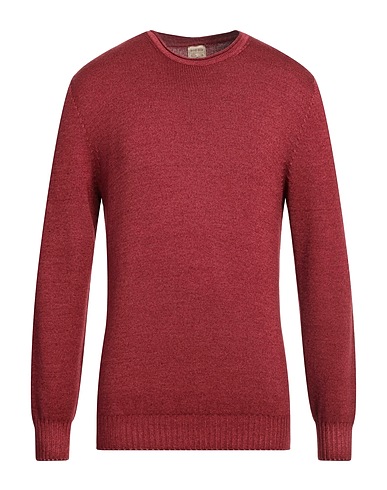 H953 Pullover Ziegelrot 100% Merinowolle