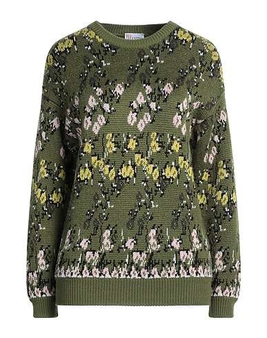 REDValentino Sweater Military green 50% Acrylic, 50% Wool, Cotton