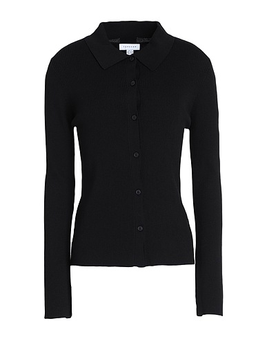 TOPSHOP Cardigan Black 73% Viscose, 27% Nylon