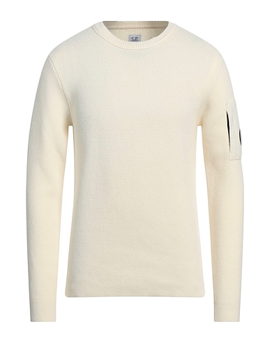 C.P. COMPANY Pullover Elfenbein 80% Wolle, 20% Polyamid