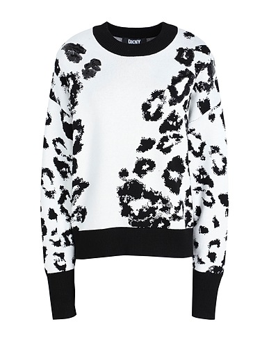 DKNY Pullover Weiß 80% Rayon, 20% Nylon
