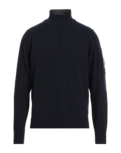 C.P. COMPANY Jumper with zip Midnight blue 80% Wool, 20% Polyamide