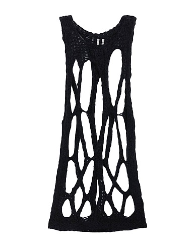 RICK OWENS Sleeveless sweater NERO 43% Mohair wool, 43% Alpaca wool, 14% Polyamide