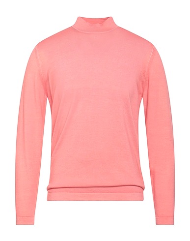 FILIPPO DE LAURENTIIS Polo neck Salmon pink 100% Super 120s Wool