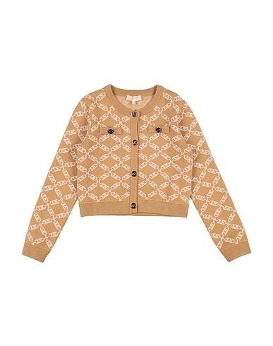 MICHAEL KORS KIDS Cardigan Camel 50% Acrylic, 28% Polyester, 22% Polyamide