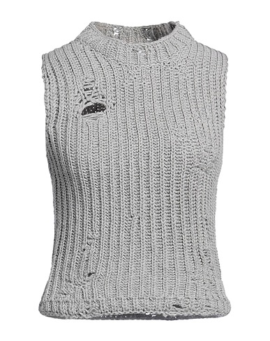 JW ANDERSON Maglia Gilet Grigio chiaro 50% Cotone, 50% Acrilico
