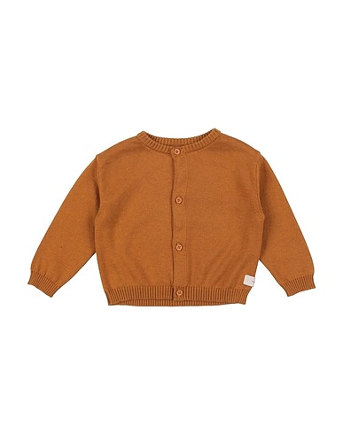 TINYCOTTONS Cardigan Giallo ocra 85% Cotone Pima, 15% Cachemire