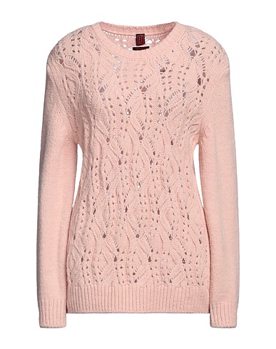 STEFANEL Sweater Light pink 50% Merino Wool, 47% Acrylic, 3% Elastane
