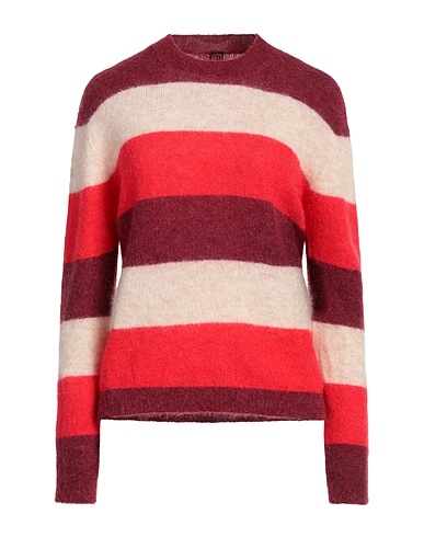 STEFANEL Jumper Burgundy 37% Polyamide, 36% Alpaca wool, 24% Mohair wool, 3% Elastane
