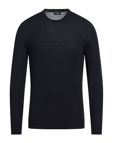 DRUMOHR Pullover MODERN Blu notte 100% Lana Merino