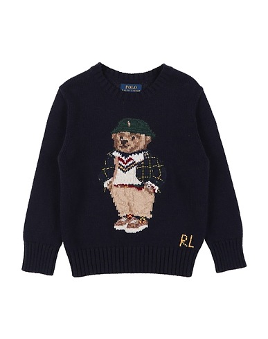 POLO RALPH LAUREN Pullover Polo Bear Sweater
 Nachtblau 100% Baumwolle, Wolle