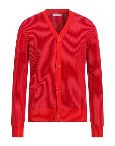 MAJESTIC FILATURES Cardigan Red 90% Wool, 10% Cashmere