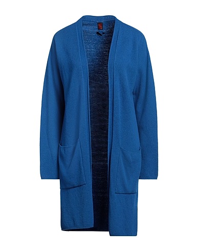 STEFANEL Cardigan Blue 40% Merino Wool, 25% Viscose, 25% Polyamide, 10% Cashmere
