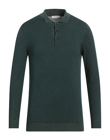 MAJESTIC FILATURES Pullover Dunkelgrün 80% Organische Baumwolle, 20% Elastan