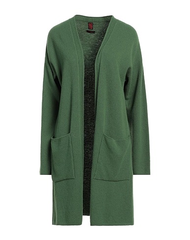 STEFANEL Cardigan Military green 40% Merino Wool, 25% Viscose, 25% Polyamide, 10% Cashmere