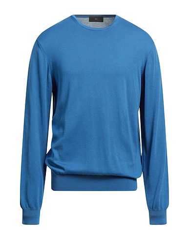 LIU •JO MAN Pullover Azzurro 100% Cotone