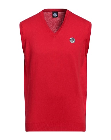 NORTH SAILS Sleeveless sweater Red 100% Cotton
