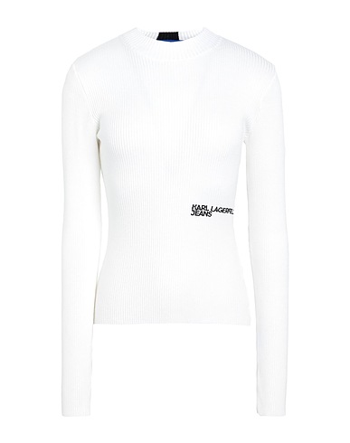 KARL LAGERFELD JEANS Pullover KLJ LSLV FITTED SWEATER
 Off white 80% Viscosa, 20% Poliammide
