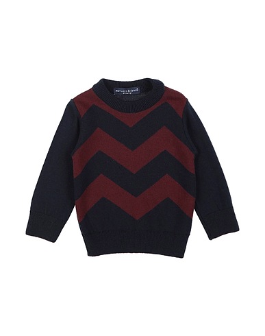 MANUELL & FRANK Jumper Midnight blue 40% Wool, 32% Polyamide, 25% Acrylic, 3% Elastane
