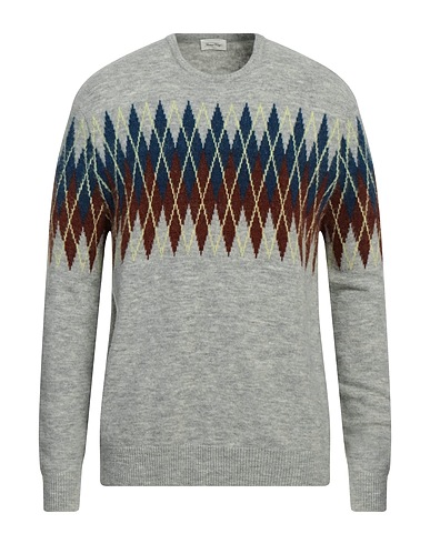 AMERICAN VINTAGE Pullover Gris clair 50% Acrylique, 29% Polyamide, 19% Laine, 2% Élasthanne