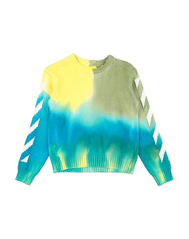 OFF-WHITE™ KIDS Pullover Verde salvia 100% Cotone