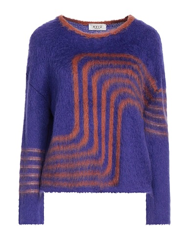 AVIÙ Sweater Purple 38% Acrylic, 32% Polyamide, 30% Mohair wool