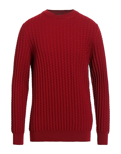 +39 MASQ Jumper Red 100% Merino Wool