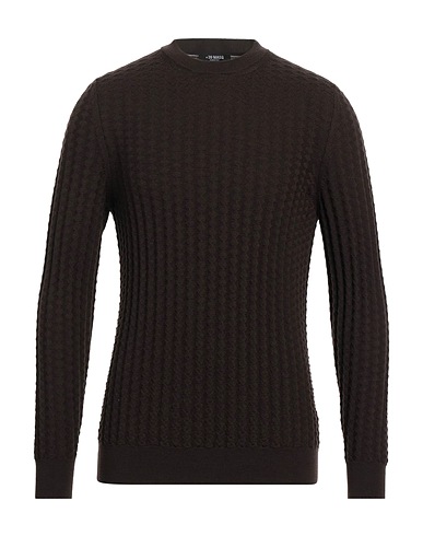 +39 MASQ Sweater Dark brown 100% Merino Wool