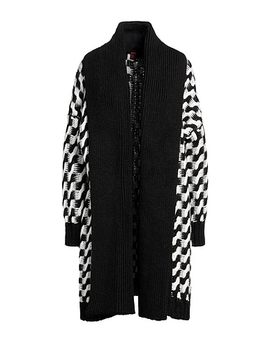 STEFANEL Cardigan Black 50% Acrylic, 25% Wool, 25% Alpaca wool