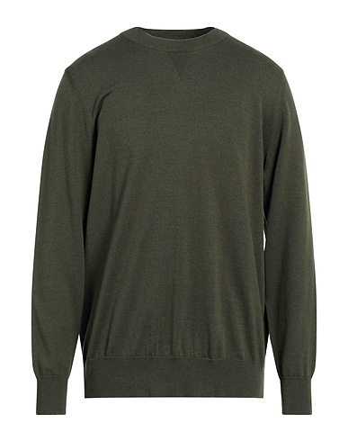 +39 MASQ Pullover Militärgrün 70% Baumwolle, 30% Wolle
