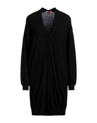 STEFANEL Cardigan Black 63% Viscose, 25% Wool, 9% Polyamide, 3% Elastane