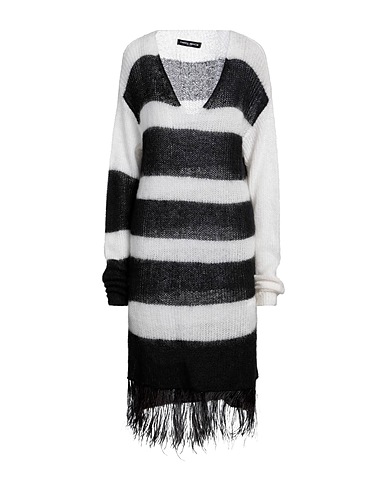 FRANKIE MORELLO Midi dress Black 50% Polyamide, 46% Mohair wool, 4% Wool