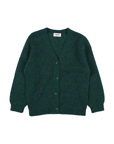 MAAN Cardigan Verde scuro 68% Lana di alpaca, 24% Nylon, 8% Lana