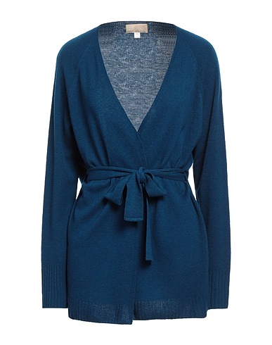 120% LINO カーディガン ディープティール カシミヤ 50% / バージンウール 50%