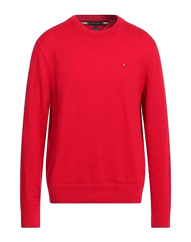 TOMMY HILFIGER Jumper Red 92% Pima Cotton, 8% Cashmere, Elastane