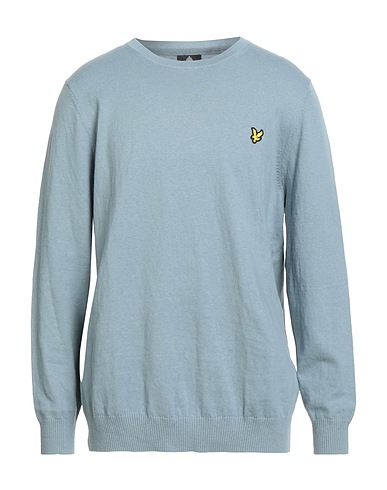 LYLE & SCOTT Jumper Slate blue 85% Cotton, 15% Wool