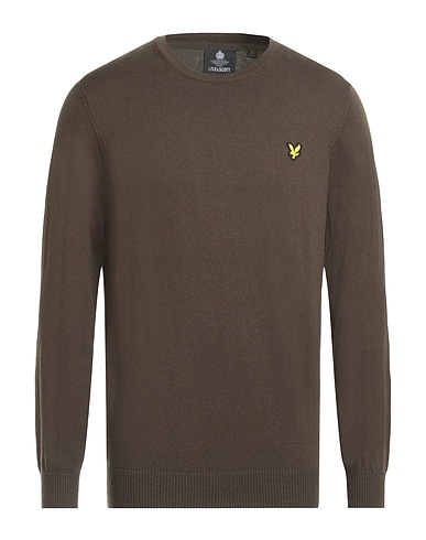 LYLE & SCOTT Sweater Military green 85% Cotton, 15% Wool