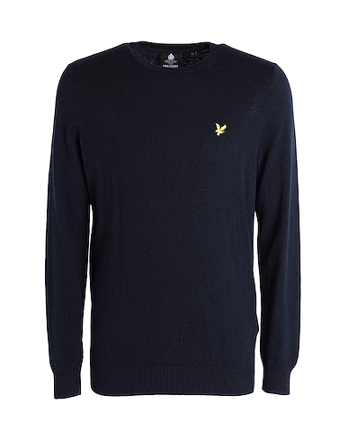 LYLE & SCOTT Pullover Blu notte 85% Cotone, 15% Lana