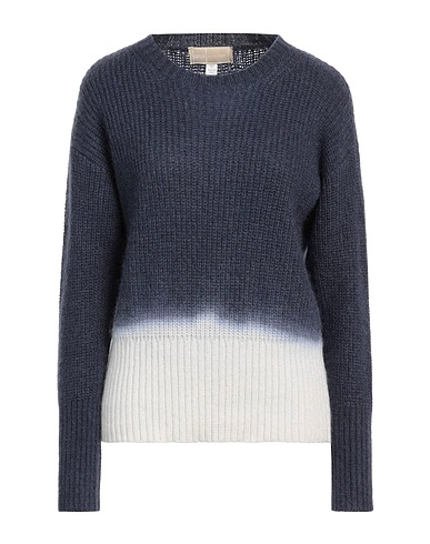 120% LINO Sweater Navy 33% Cashmere, 28% Mohair wool, 22% Wool, 17% Polyamide