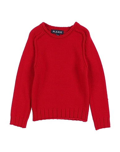 PLEASE Pullover Rosso 70% Acrilico, 30% Lana