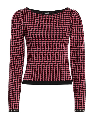 LIU •JO Jumper Magenta 83% Viscose, 10% Polyester, 5% Polyamide, 2% Elastane
