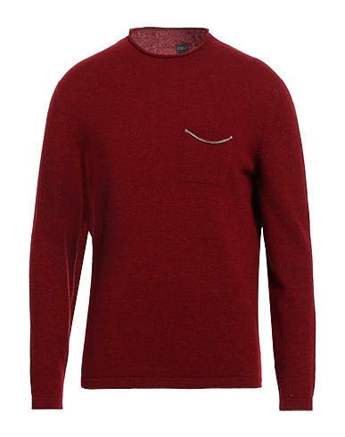 FEDELI Jumper Burgundy 70% Virgin Wool, 30% Cashmere
