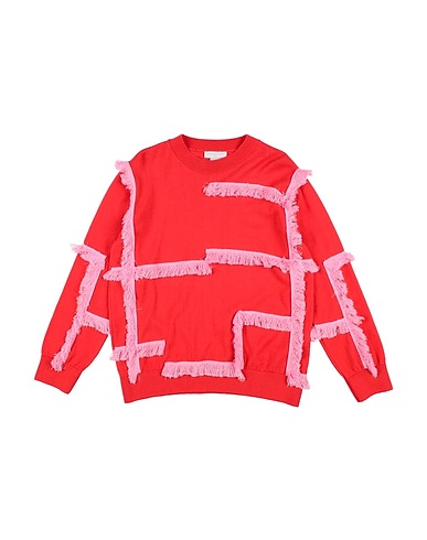 STELLA McCARTNEY KIDS Sweater Tomato red 85% Cotton, 15% Wool
